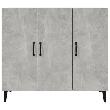 skab 90x34x80 cm konstrueret træ betongrå