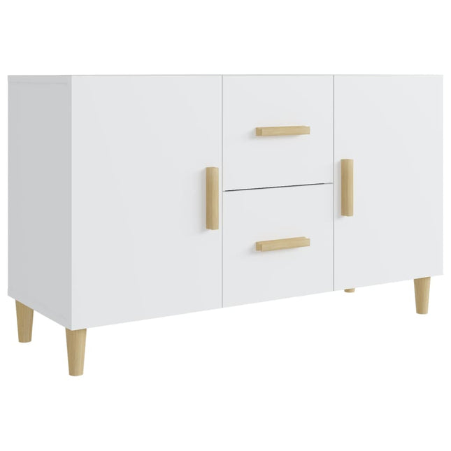 skænk 100x36x60 cm konstrueret træ hvid