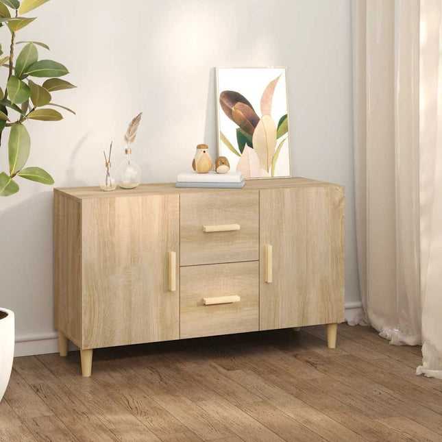 skænk 100x36x60 cm konstrueret træ sonoma-eg