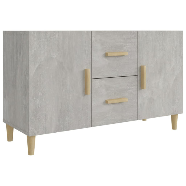 skænk 100x36x60 cm konstrueret træ betongrå