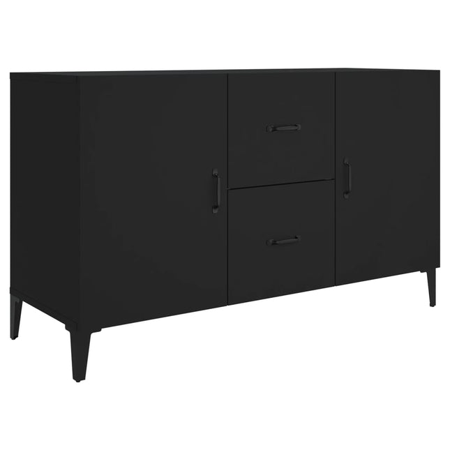skænk 100x36x60 cm konstrueret træ sort
