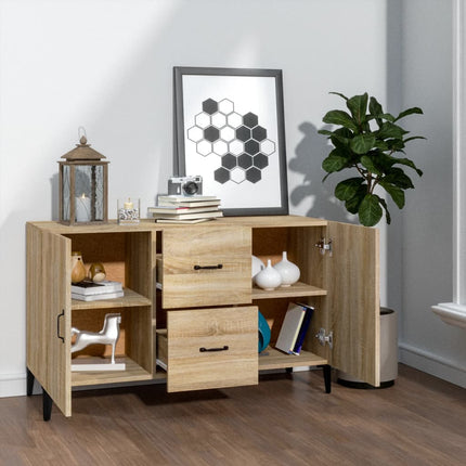 skænk 100x36x60 cm konstrueret træ sonoma-eg