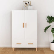 skab 70x31x115 cm konstrueret træ hvid