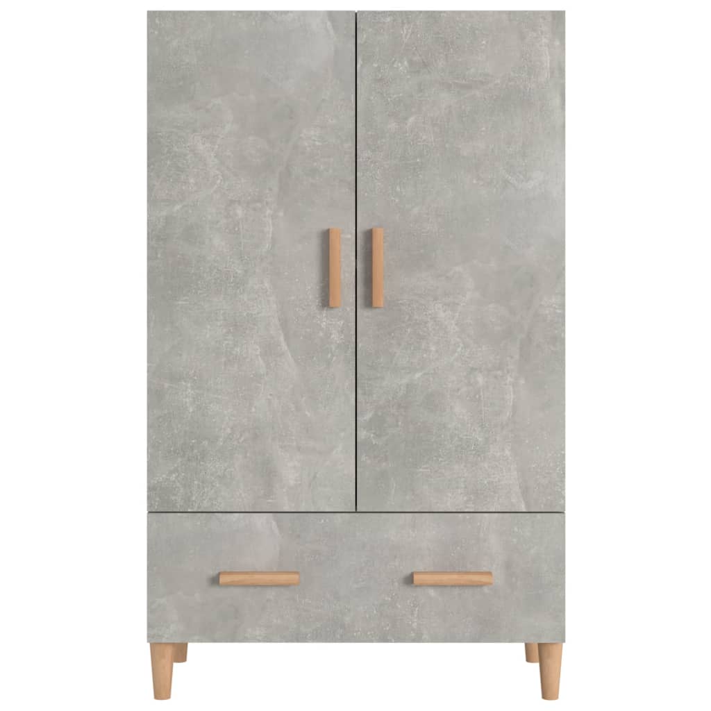 skab 70x31x115 cm konstrueret træ betongrå
