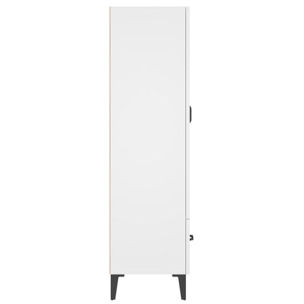 skab 70x31x115 cm konstrueret træ hvid