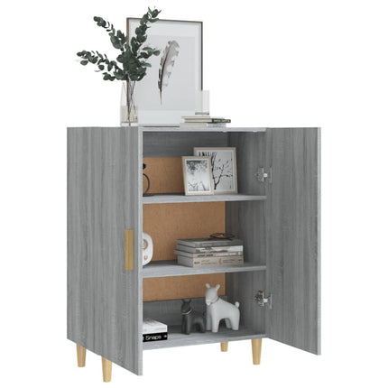 skænk 70x34x90 cm konstrueret træ grå sonoma-eg