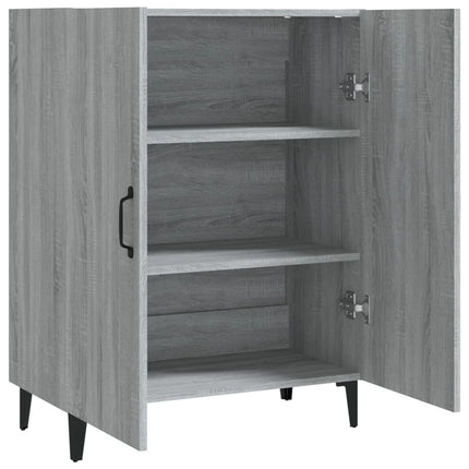 skænk 70x34x90 cm konstrueret træ grå sonoma-eg