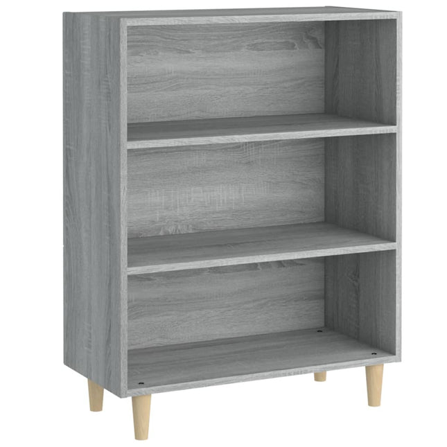 skænk 69,5x32,5x90 cm konstrueret træ grå sonoma-eg