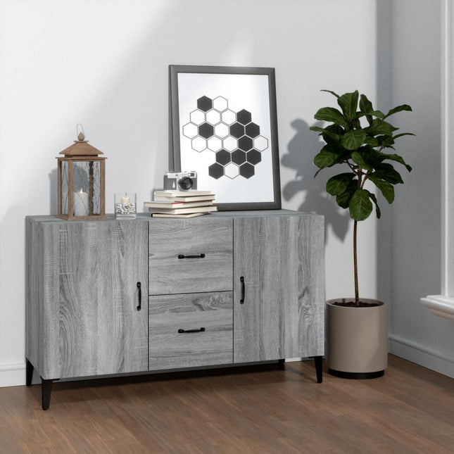 skænk 100x36x60 cm konstrueret træ grå sonoma-eg