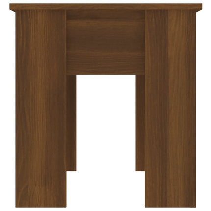 sofabord 101x49x52 cm konstrueret træ brun egetræsfarve