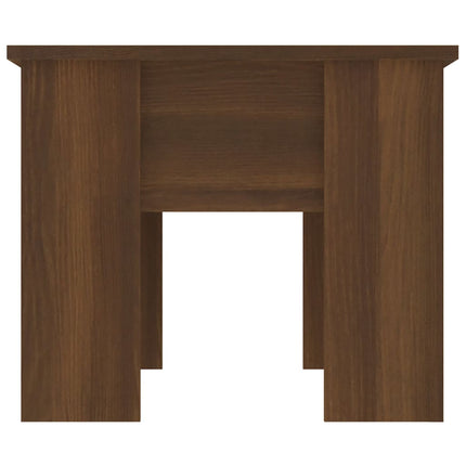 sofabord 79x49x41 cm konstrueret træ brun egetræsfarve
