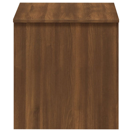 sofabord 102x50,5x52,5 cm konstrueret træ brun egetræsfarve