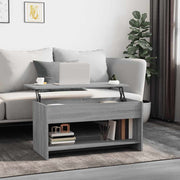 sofabord 102x50x52,5 cm konstrueret træ grå sonoma-eg