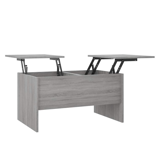 sofabord 80x50x42,5 cm konstrueret træ grå sonoma-eg
