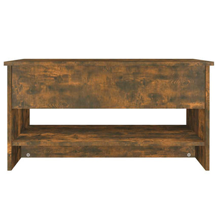 sofabord 80x50x40 cm konstrueret træ røget egetræsfarve