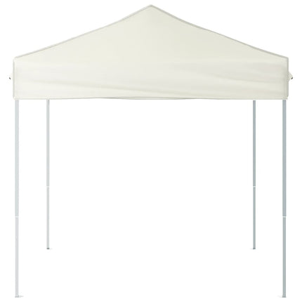 foldbart festtelt 2x2 m cremefarvet