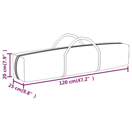 foldbart festtelt 2x2 m gråbrun