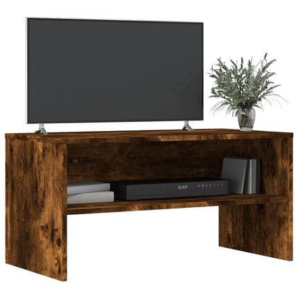 tv-bord 80x40x40 cm konstrueret træ røget egetræsfarve