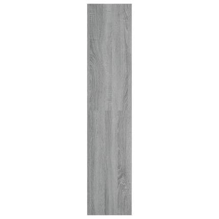 bogreol/tv-bord 36x30x143 cm konstrueret træ grå sonoma-eg