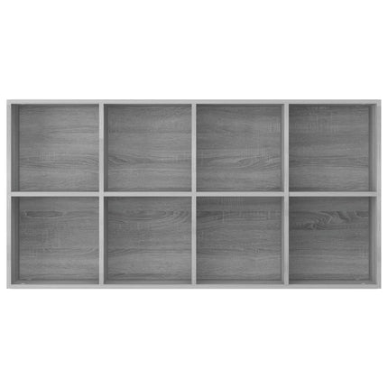 bogreol/skænk 66x30x130 cm konstrueret træ grå sonoma-eg