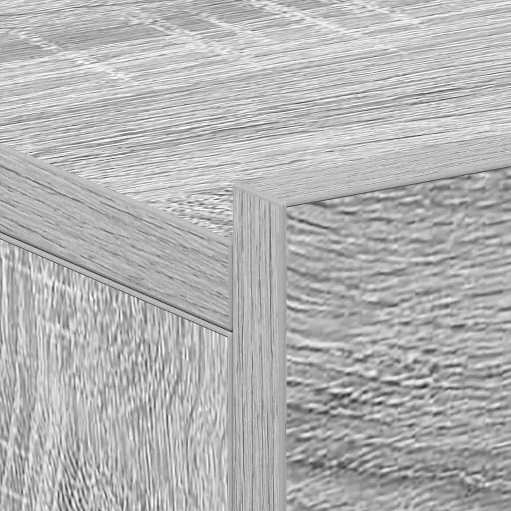 væghængt natbord 40x30x15 cm konstrueret træ grå sonoma