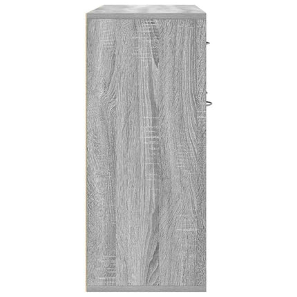 skænk 88x30x70 cm konstrueret træ grå sonoma-eg