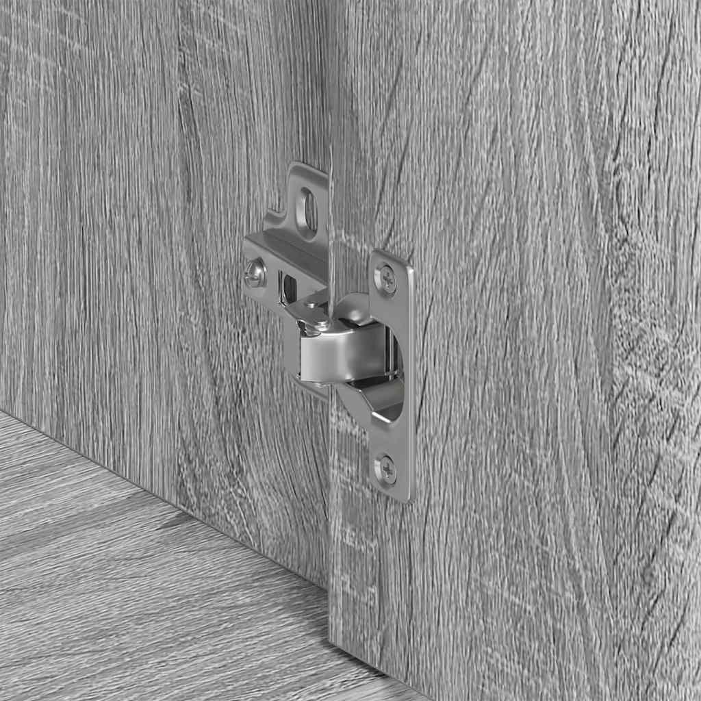 skænk 88x30x70 cm konstrueret træ grå sonoma-eg