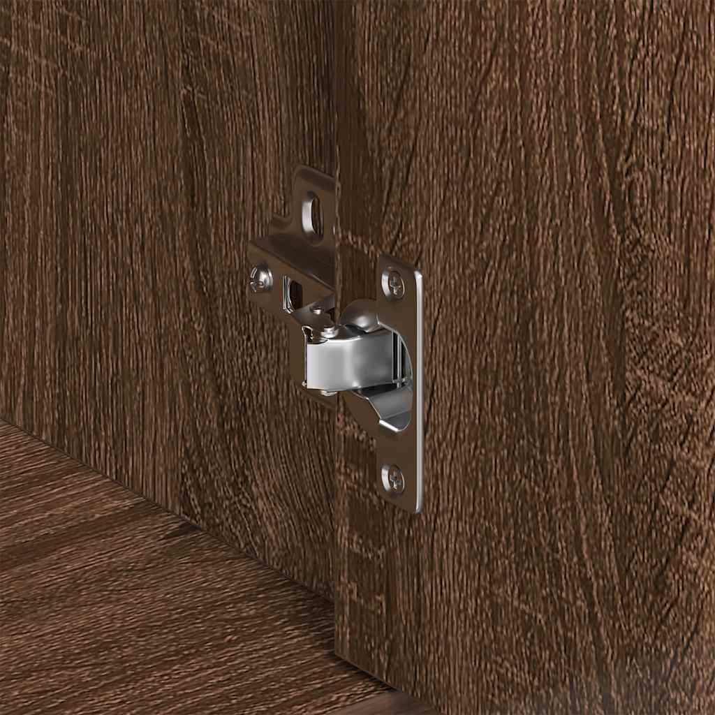 skænk 88x30x70 cm konstrueret træ brun egetræsfarve