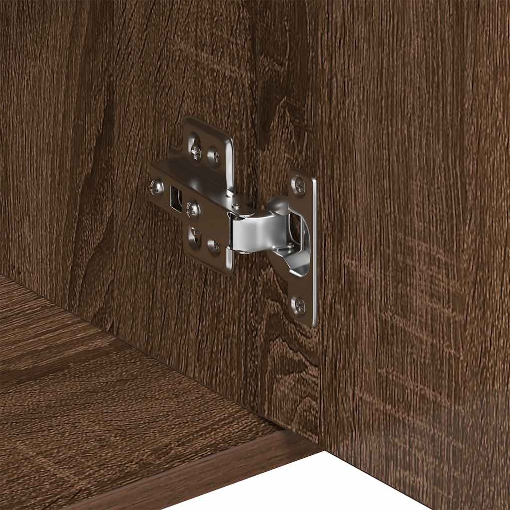 skænk 88x30x70 cm konstrueret træ brun egetræsfarve