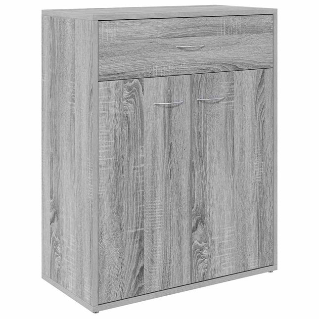 skænk 60x30x75 cm konstrueret træ grå sonoma-eg