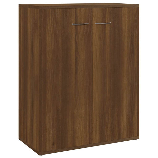 skænk 60x30x75 cm konstrueret træ brun egetræsfarve