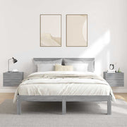 sengeborde 2 stk. 40x30x30 cm konstrueret træ grå sonoma-eg