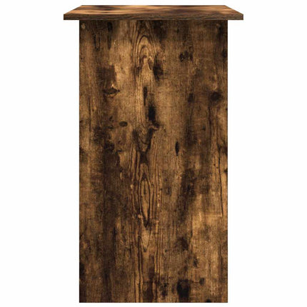 skrivebord 80x45x74 cm konstrueret træ røget egetræsfinish