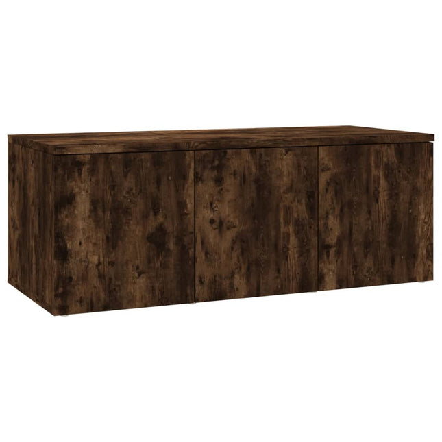 tv-bord 80x34x30 cm konstrueret træ røget egetræsfarve