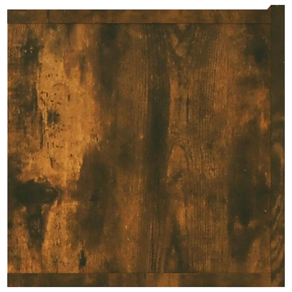 tv-bord 80x30x30 cm konstrueret træ røget egetræsfarve