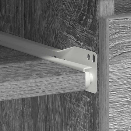 skrivebord 90x45x76 cm konstrueret træ grå sonoma-eg