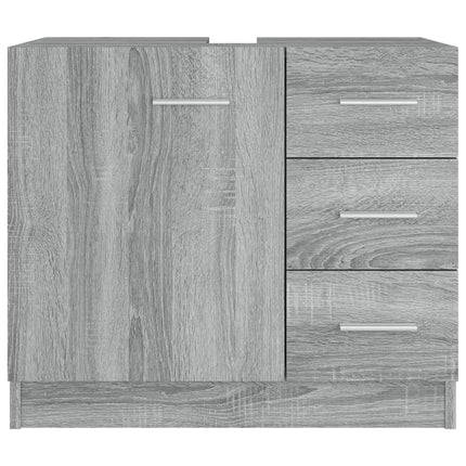 badeværelsesskab 63x30x54 cm konstrueret træ grå sonoma-eg