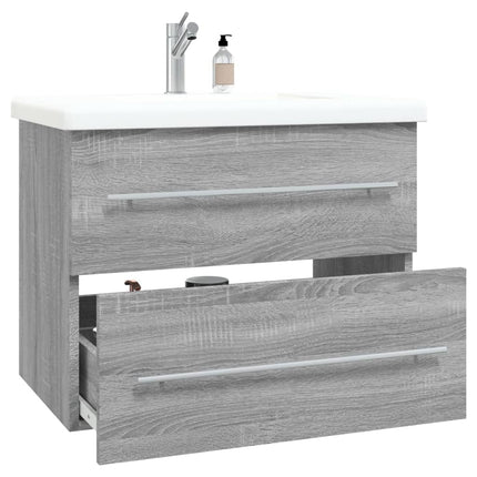 badeværelsesskab 60x38,5x48 cm konstrueret træ grå sonoma-eg