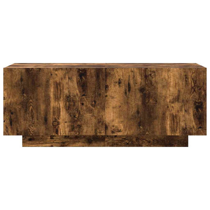 tv-bord 100x35x40 cm konstrueret træ røget egetræsfarve