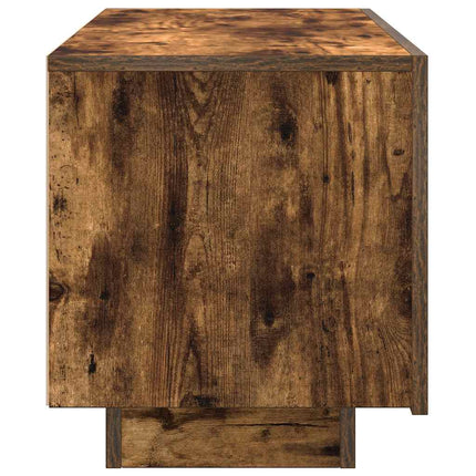 tv-bord 100x35x40 cm konstrueret træ røget egetræsfarve
