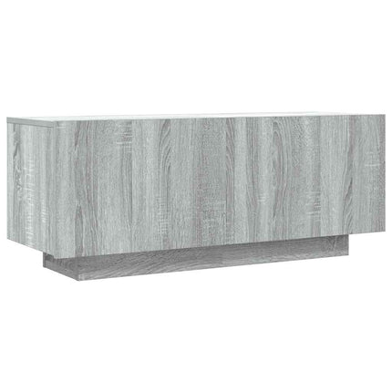 tv-bord 100x35x40 cm konstrueret træ grå sonoma-eg