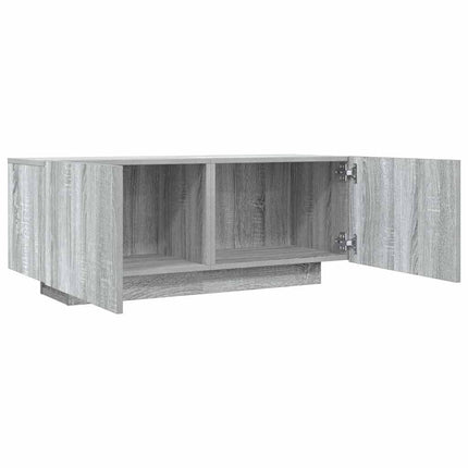tv-bord 100x35x40 cm konstrueret træ grå sonoma-eg