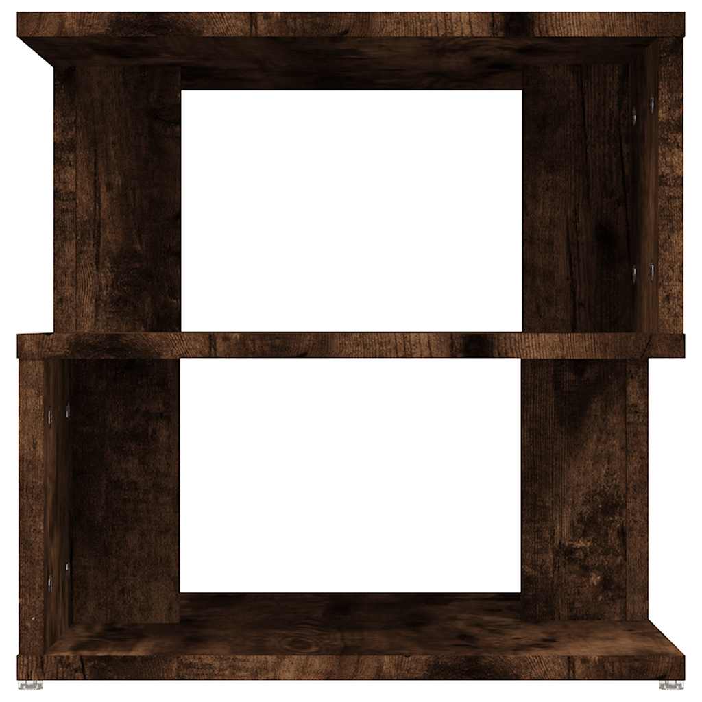 sidebord 40x40x40 cm konstrueret træ røget egetræsfarve