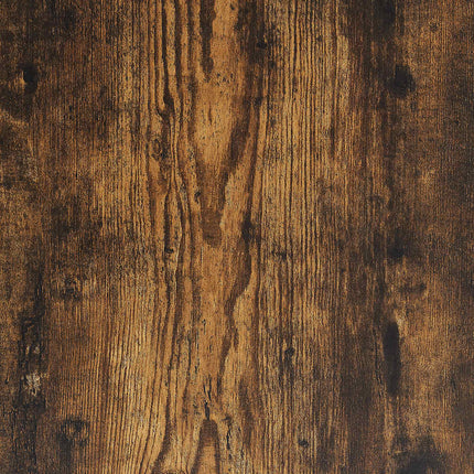 væghylde 75x16x55 cm konstrueret træ røget egetræsfinish