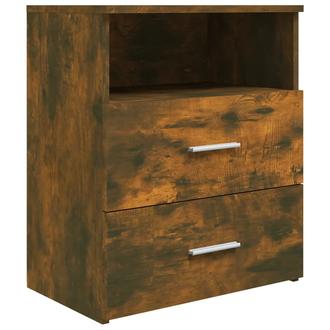 sengebord 50x32x60 cm røget egetræsfarve