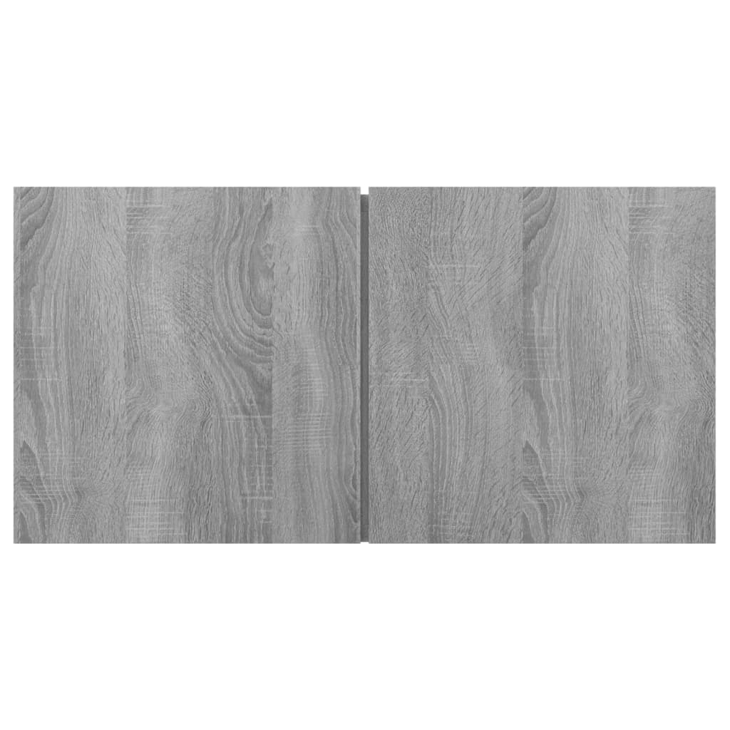 væghængt tv-bord 60x30x30 cm konstrueret træ grå sonoma-eg