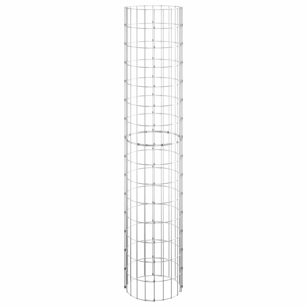 gabionsøjle Ø30x150 cm galvaniseret stål rund