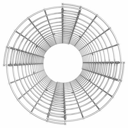 gabionsøjle Ø30x150 cm galvaniseret stål rund