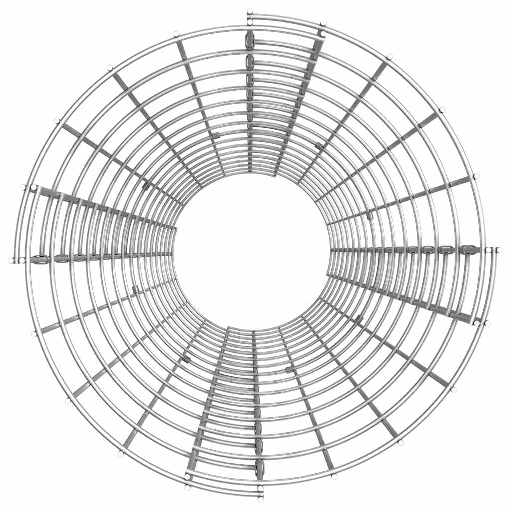 gabionsøjle Ø30x150 cm galvaniseret stål rund