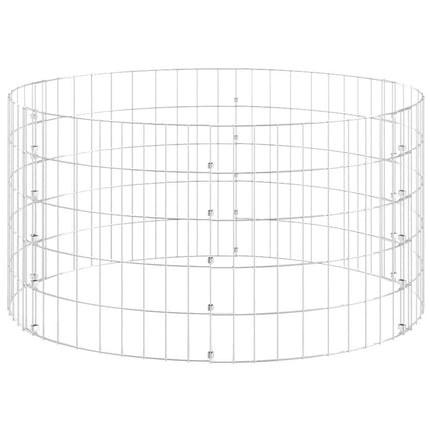 gabionsøjle Ø100x50 cm galvaniseret stål rund